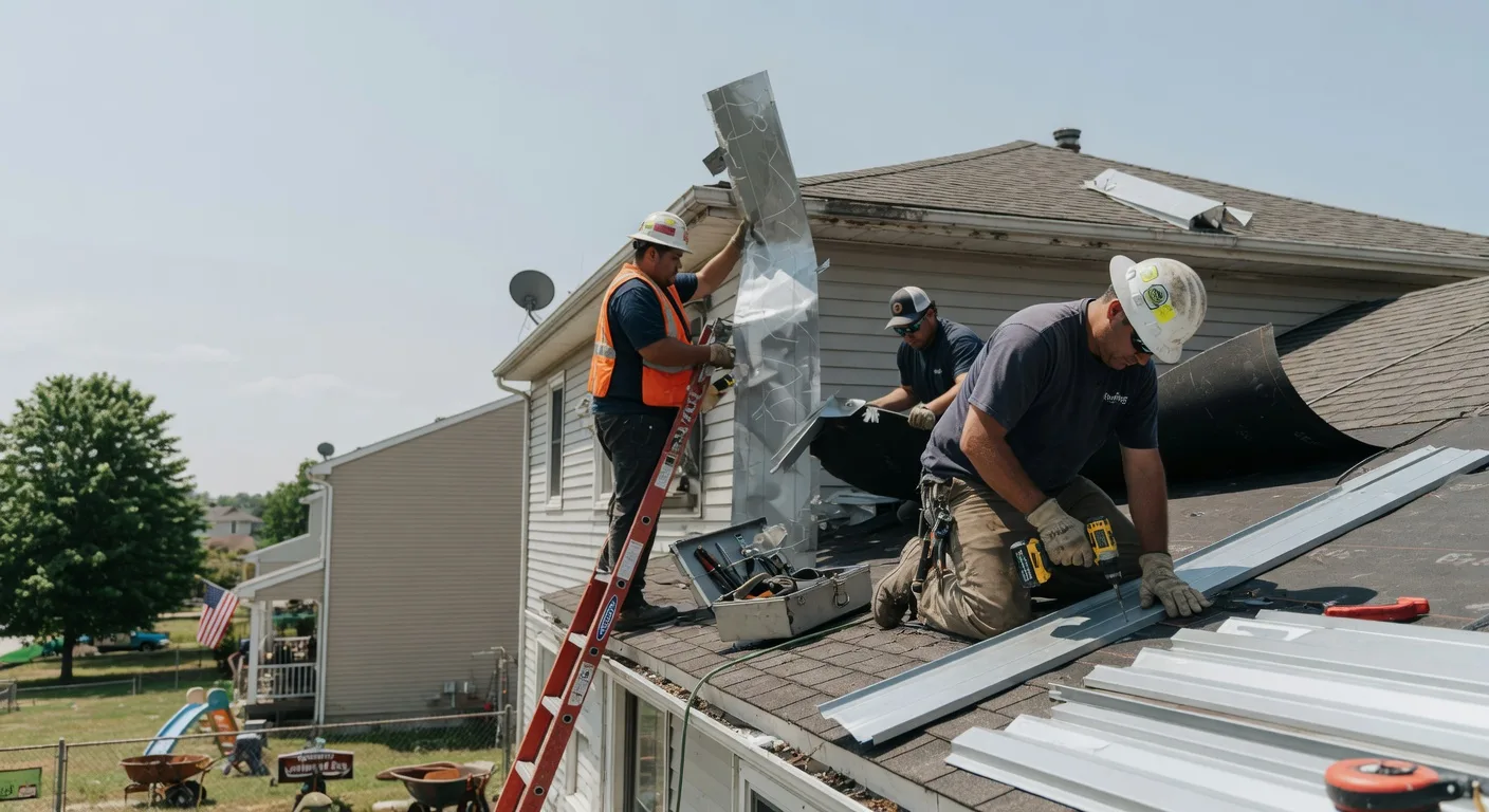 Storm Damage Metal Roof Repair in West Forks, ME